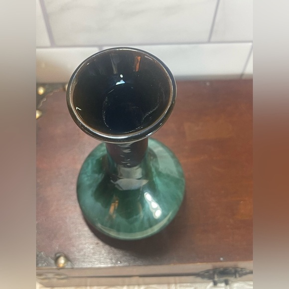 Vintage Bud Vase Green Dipped Blue Mountain Pottery Ontario Canada Collectible - Picture 5 of 8